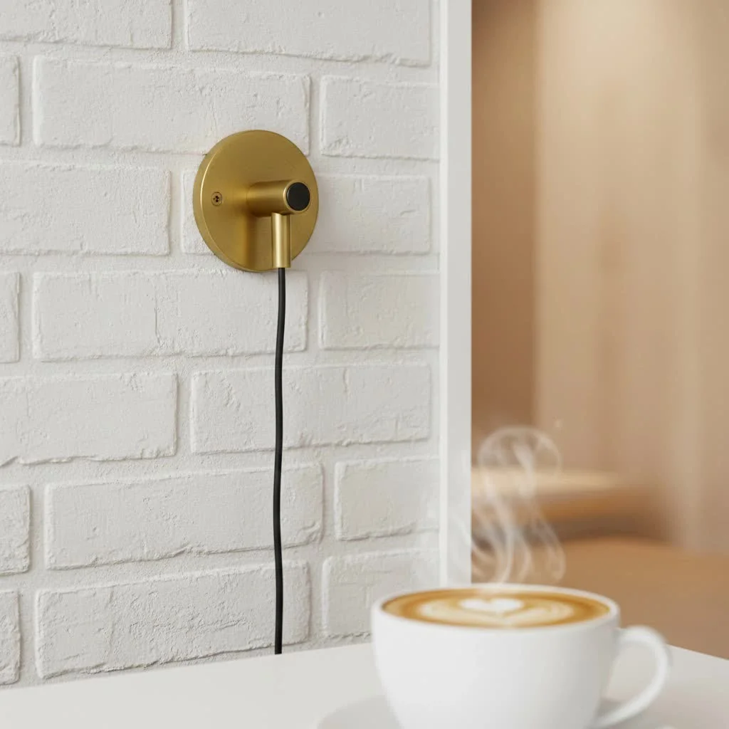 iPhone mounted on a tripod stand capturing a scenic view